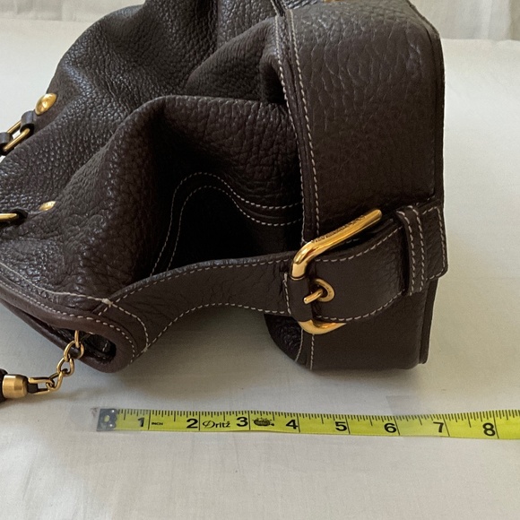 DOLCE & GABBANA Leather Weekender Duffle Satchel Brown - Picture 13 of 16